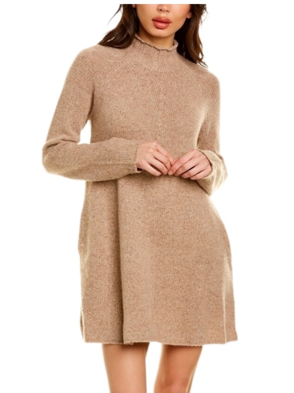 Faherty Cashmere Alice Knit Sweater Dress Large